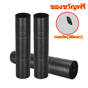 （ซื้อ 1 แถม 1）ผ้าคบุมดิน (เกรด A) ผ้ากันหญ้า พลาสติกกันวัชพืช กําจัดหญ้ ยาว50m/100m  คลุมวัชพืช น้ำซึมผ่านได้ ระบายอากาศ ป้องกันรังสีUV วัชพืช