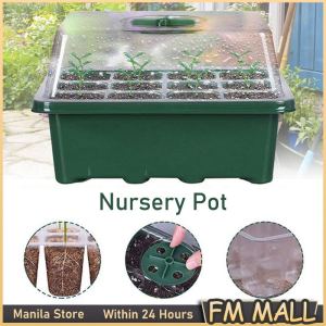 12-Hole Plant Seed Grows Box: Humidity-Adjustable Vegetable Seed Cultivation Pot