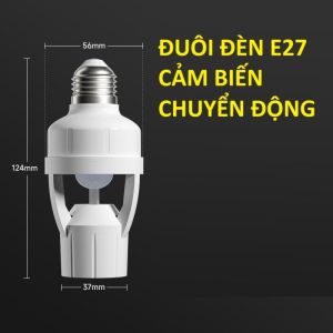 Đuôi đèn E27 cảm ứng chuyển động tiết kiệm điện -CTG