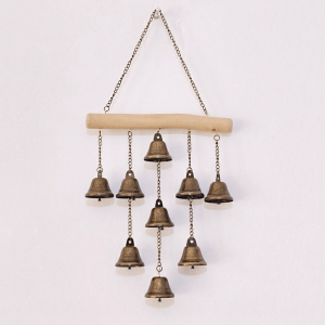 SCXXCXVVBB Crisp Sound Metal Wind Chime Vintage Decorative Iron Art Wind Chime Decorative Chain Metal Bells Door Bell Garden