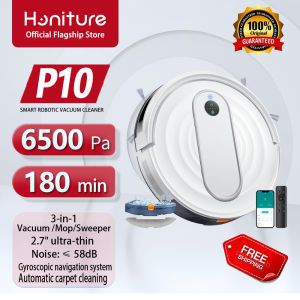 [HOT] Honiture Laresar P10 Robot Vacuum Mop หุ่นยนต์กวาด เครื่องดูดฝุ่น ดูดแรง 6500Pa โหมดคู่ดูดฝุ่น/ถูพื้น| รับประกัน 1 ปี xiaomi E10