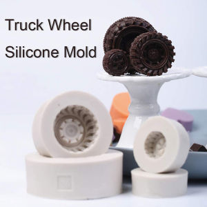 ZEEMIN 3D Tire Fondant Mold Round Car Truck Wheel Silicone Mould For Cake Decoration Birthday Party Chocolate Candy Wax Melt Soap Tool