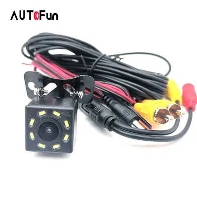 AUTOFun 12V 8 LED Car Rearview Backup Parking Camera