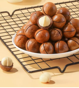 【King of Fruits】Low-Temperature Roasted Macadamia Nuts Macadamia Nuts Butter Nuts Dried Fruit Bags Bulk Macadamia Nuts for Snacks Butter Nuts 250g