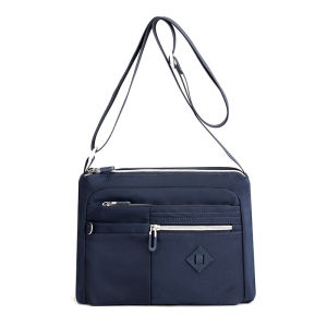 GStar Multi-layer Minimalist Women Shoulder Bag Nylon Waterproof Crossbody Bag Daily Commute Travel Work Bag Lightweight Casual Large Capacity Messenger Bag