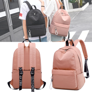 M Concept eMall Pink Waterproof Backpack for School Travel Leisure Large Capacity Laptop Multi Compartment Rucksack Teenagers Women Bag