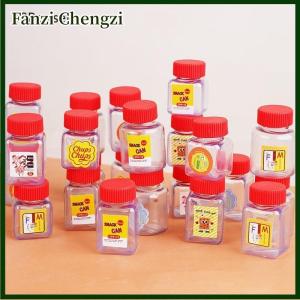 Fanzi 10Pcs 1 12 Dollhouse Simulation Snack Jar Candy Jars Model Dollhouse Miniature Kitchen Empty Bottles Decoration Pretend Play Toy