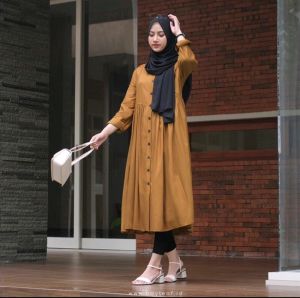 Baju Tunik Atasan Wanita Kain katun Import
