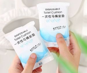 一次性马桶坐垫套装旅行酒店家用无纺布坐便套产妇便携防水马桶套Disposable toilet seat set travel hotel household non-woven toilet seat cover maternity po