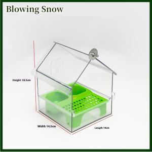 Blowing Hanging Parrot Feeder Prevent Scattering Bird Feeding Bowl Multifunction Bird Bath Parakeets Bathtub Bird Cage Accessories