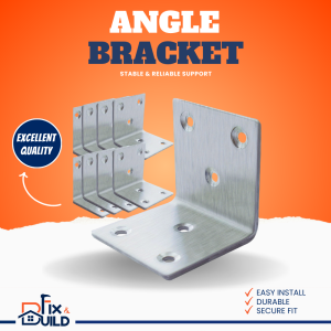 10 PCS 90 Degree Stainless Steel Angle Bracket Corner Joint Fastener L Shape Shelf Support Heavy Duty