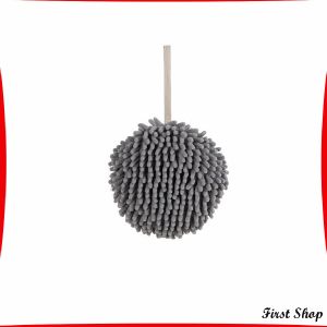 First ผ้าเช็ดมือ ผ้าไมโครไฟเบอร์ แบบตัวหนอน นุ่มดูดซับน้ำได้ดี ผ้าเช็ดมือทรงกลม towels