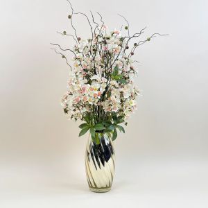 Akara Dokmaii แจกันซากุระประดิษฐ์ แจกันดอกไม้ปลอมขนาดใหญ่ ตกแต่งบ้าน