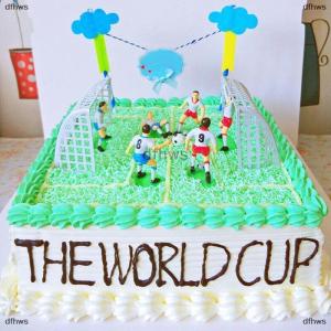 [COD] dfhws ฟุตบอลเกมเด็กของเล่นเฉลิมฉลองประตูขนมศิลปะวันเกิดคัพเค้ก Topper