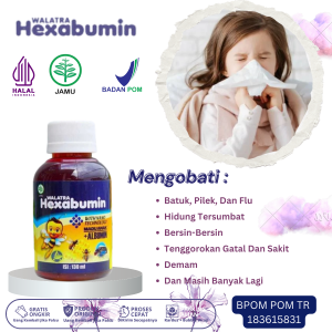 Obat Batuk Pilek Anak Obat Anak Filek Disertai Flu Obat Hidung Tersumbat/Mampet Obat Ingusan Obat Batuk Anak Obat Tenggorokan Gatal Dan Sakit Obat Demam Obat Bersin-Bersin Anak Dengan Walatra Hexabumin