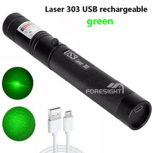 Công suất cao Laser 303 Green Laser Pointer - 532nm Focus Điều chỉnh Red/Green/Purple Dot 5mw Kết hợp tập trung có thể nhìn thấy
