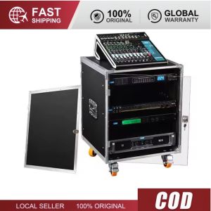 12U/16U Flight Case Power Amplifier Rack Mixing Console Empty Cabinet Touring Case With Door Casters