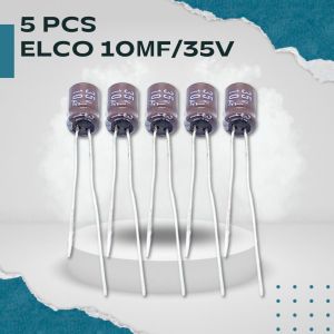 Elco 10uF 35V Original - Capacitor Elektrolit 10μF/35V Mini