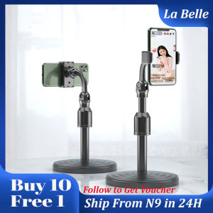 Desk Phone Holder 直播手机支架桌面支架自拍神器三脚架 Adjustable 360 Live Streaming Tripod Smart Phone Stand Drama Mobile Gadget Handphone Mount Tempat Letak Fon Meja Pemegang Telefon