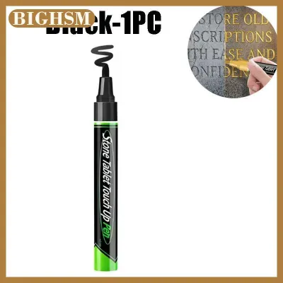BIGHSM Tombstone Marker Inscription Restoration Pen Oil Based Quick Dry Weatherproof Touch Up Paint Pen For Granite Stone