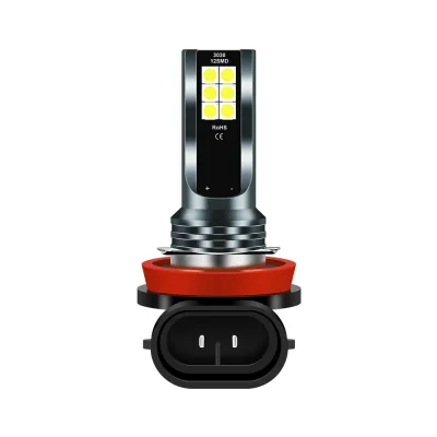 MOTOX 1 ชิ้น หลอดไฟ 12LED หลอดไฟตัดหมอก H11 H8 H16 H4 H7 9005 9006 HB4 HB3 H3 สำหรับรถยนต์ สีเหลือง น้ำแข็งสีฟ้า
