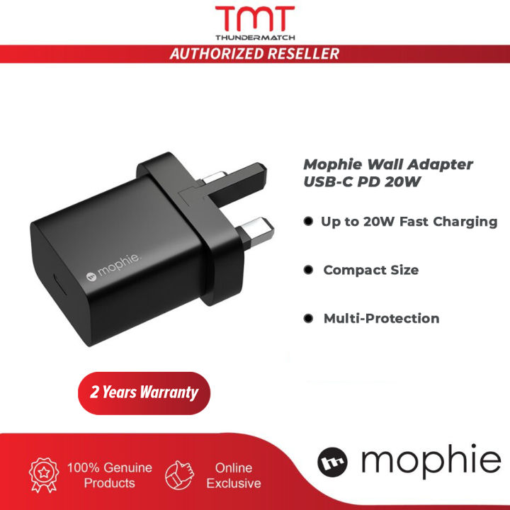 Mophie Wall Adapter USBC PD 20W 2 Years Warranty Lazada