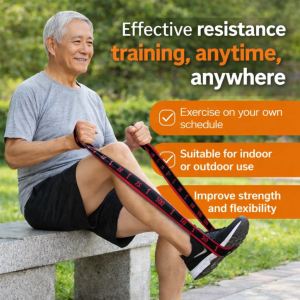 Resistance Band Elastic Exercise Bands For Middle-aged And Elderly Leg And Waist Strength Training Muscle Building Physical Therapy