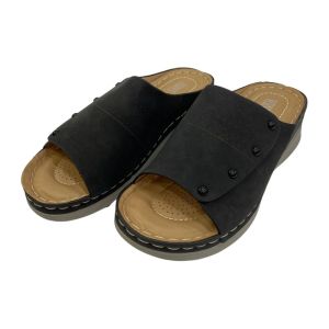 Vern’s Women Low Wedge Sandals S50020030 RM79.99 Open Toe Sandal Ladies Buckle Strap Vintage Anti-slip Slippers