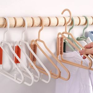 3PCS Foldable Travel Hanger Universal Size Household Clothing Space Saving Coat Holder Travel Hanger Trouser Hanger