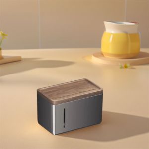 JIANZ พร้อมปก ที่ใส่กระดาษชำระกันน้ำ ดีไซน์กันน้ำ ไม่มีการเจาะ กล่องกระดาษบีช สร้างสรรค์ ติดผนัง ชั้นเก็บของในห้องน้ำ ที่เก็บของในห้องน้ำ