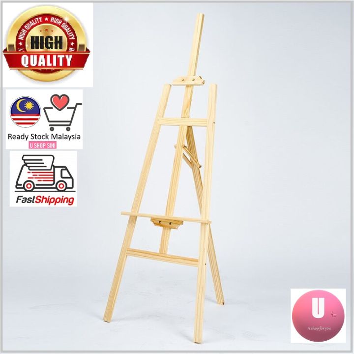 1304【Ready Stock】6feet(1.75m) 5feet(1.5m)Pine Wood Easel Stand -4 feet ...