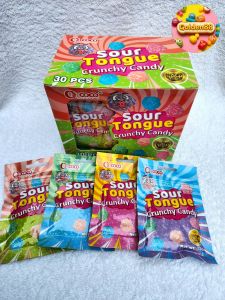 30pcs Sour Tongue Crunchy Candy - Tangy Sour Flavor
