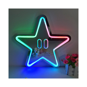 Winbo  Customised High Brightness Personalized Silver Mirror Neon Light Sign for Wall Decoration Mirror