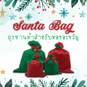 ถุงห่อของขวัญ 6 ขนาด พร้อมเชือกสำหรับผูกโบว์ ใบใหญ่ - ถูกสร้างขึ้นโดยสปันบอนด์