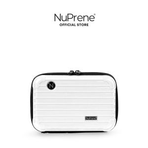 NuPrene - The Van-Ya Bag - Durable Mini Travel Bag in White - With Protective Hardshell Case and Nylon Shoulder Strap