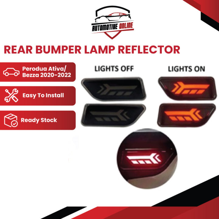 Perodua Ativa 2021 / Perodua Bezza 2020-2022 Rear Bumper Lamp Reflector ...