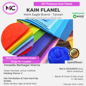 Kain Flanel Bahan Kerajinan Tangan Kain Flannel Craft Bahan Kerajinan DIY Kreasi Bunga Souvenir Gantungan Kunci Boneka
