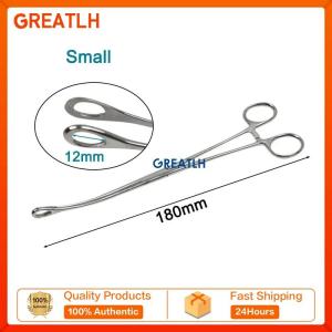 GREATLH Surgical Pliers Clamp Hemostatic Tongs Laryngeal Forceps Magill Forceps Veterinary Instruments