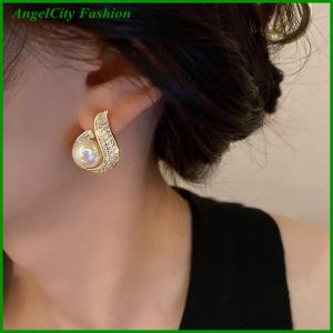 AngelCity Fashion Store 1Pair New Earrings Trendy Earrings Water Drop Earrings Fashionable Temperament Female Korean Earring