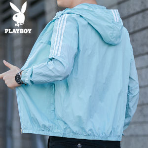 PLAYBOY Quần Áo Chống Nắng Thoáng Khí Siêu Mỏng Mùa Hè Quần Áo Chống Nắng Cho Nam Sinh Viên Đi Biển Phiên Bản Hàn Quốc Rộng