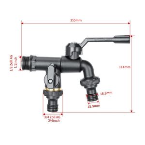 VALUEPULSE All Copper Tap Water Faucet One Into One Out 4/6/8 Points Valve Switch Durable Thread Water Splitter Connector Garden Watering