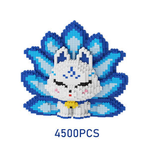 Nano Block GUMIHO Series 3D Jumbo Model Nine Tail Fox Mainan Blok Susun Blok Konstruksi DIY Dekorasi Hiasan Karakter Animasi hadiah Kado Anak Mainan Nano Balok 3D Besar