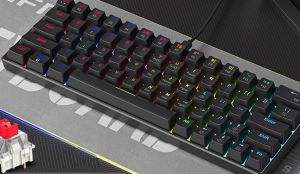 Bàn phím cơ K64 64 Phím Cáp type-C LED RB nhiều chế độ red/blue switch nhỏ gọn tiện dụng sử dụng nhiều thiết bị