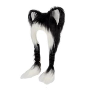 Women Kitten Ears Cosplay Hat Furry Ear Cats Ear Versatile Hat Breathable Hat for Adults Casual Sport Accessories
