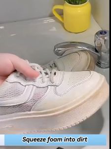 [SG Stock] Japan Waterless Shoe Cleaner With Brush -White Shoes Sneaker Foam Cleaner For All Material Stain Remover200ml