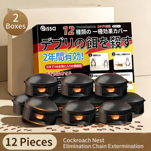 Earth Black Cap Japan Cockroach Killer 12pcs – 1 Year Protection Fast-Acting Bait Trap