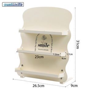 JustLiving Metal Desktop Organizer Display Case for Figures Multifunctional Shelving for Keys and Glasses Anti-Tip Design Tiered Doll Storage Shelf Desktop Organizer Shelf Entryway Storage Shelf