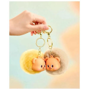 Butter Bear Genuine Fuzz Wool Pendant Liontin