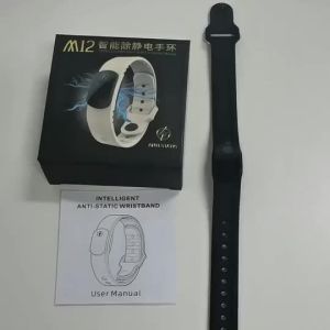 M12-SE Anti-static Silicone Bracelet Men Women Fashion Waterproof Adjustable Winter Human Body Static Eliminator