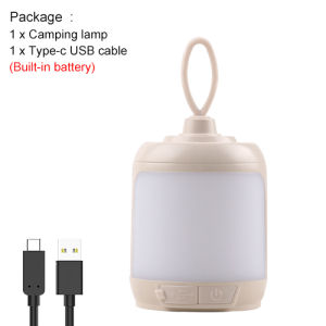 Asafee LED Camping Light Rechargeable Lantern White Warm Light Progressive Stepless Dimming Torch Waterproof Flashlight Outdoor